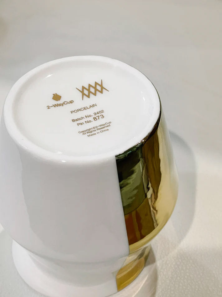 Untenansicht der 2-waycup Special Edition Gold