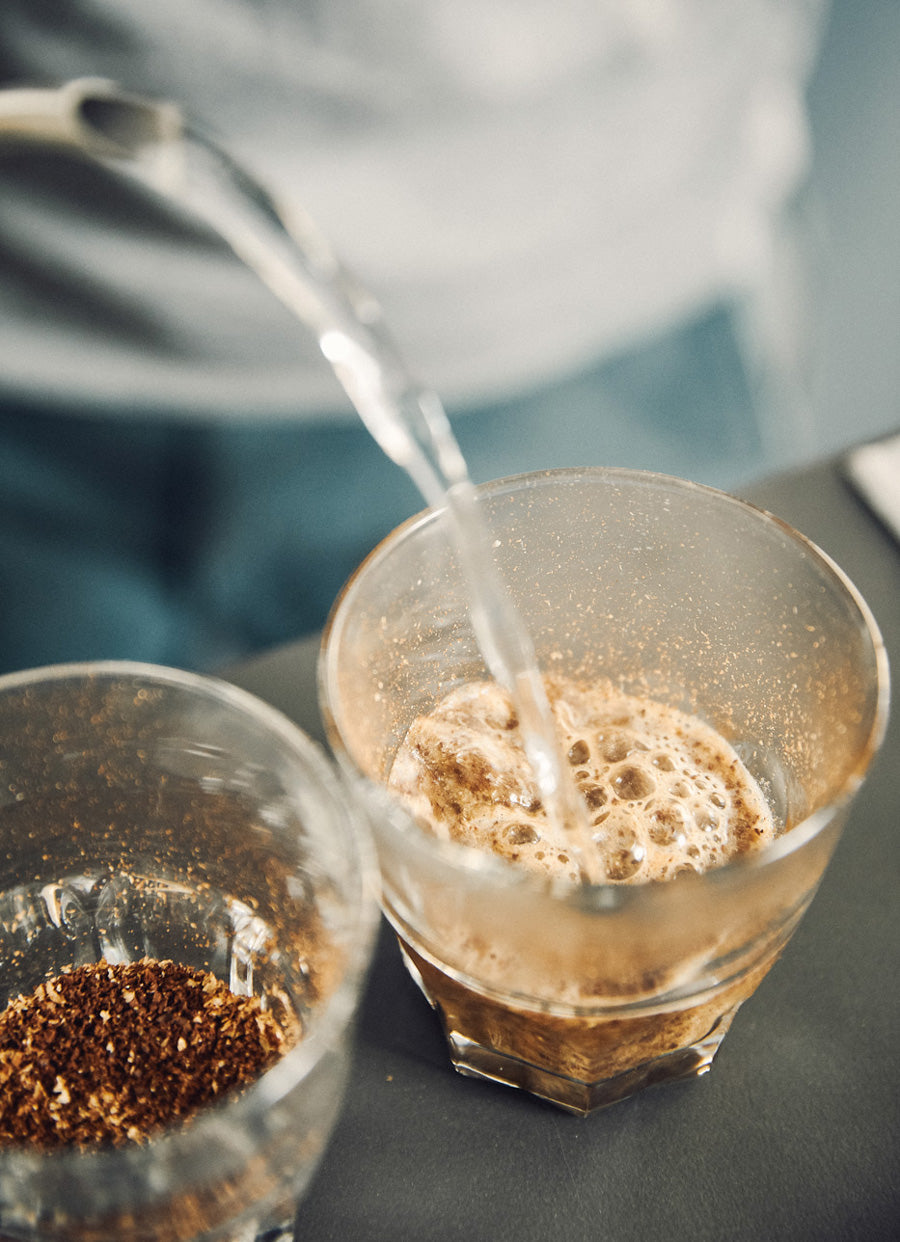 Aufgiessen-Kaffee-Dosierung