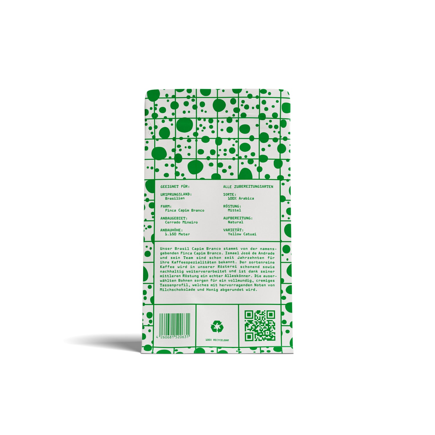 Rückseite Brasil Capim Branco Packung