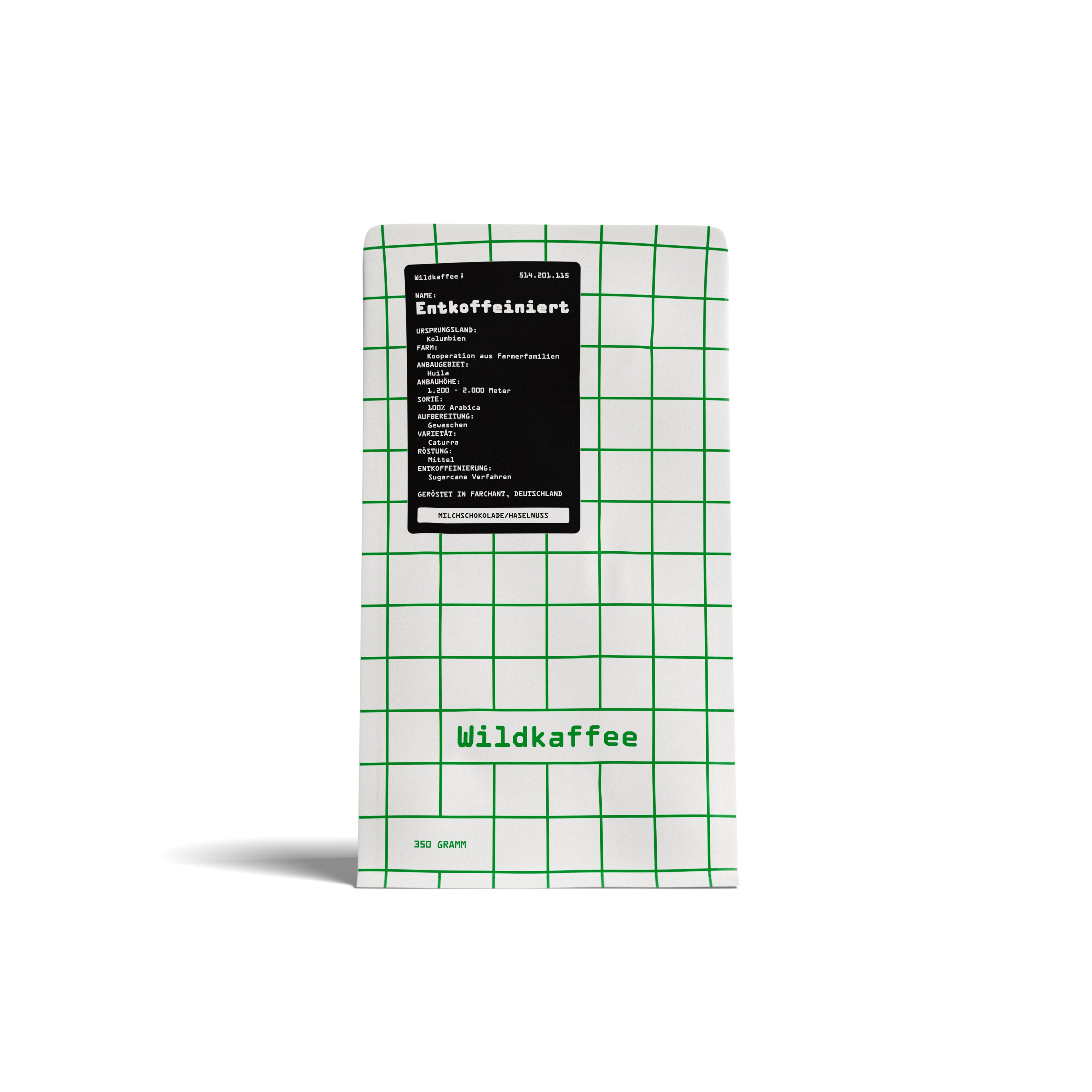 Packung Entkoffeinierter vorn