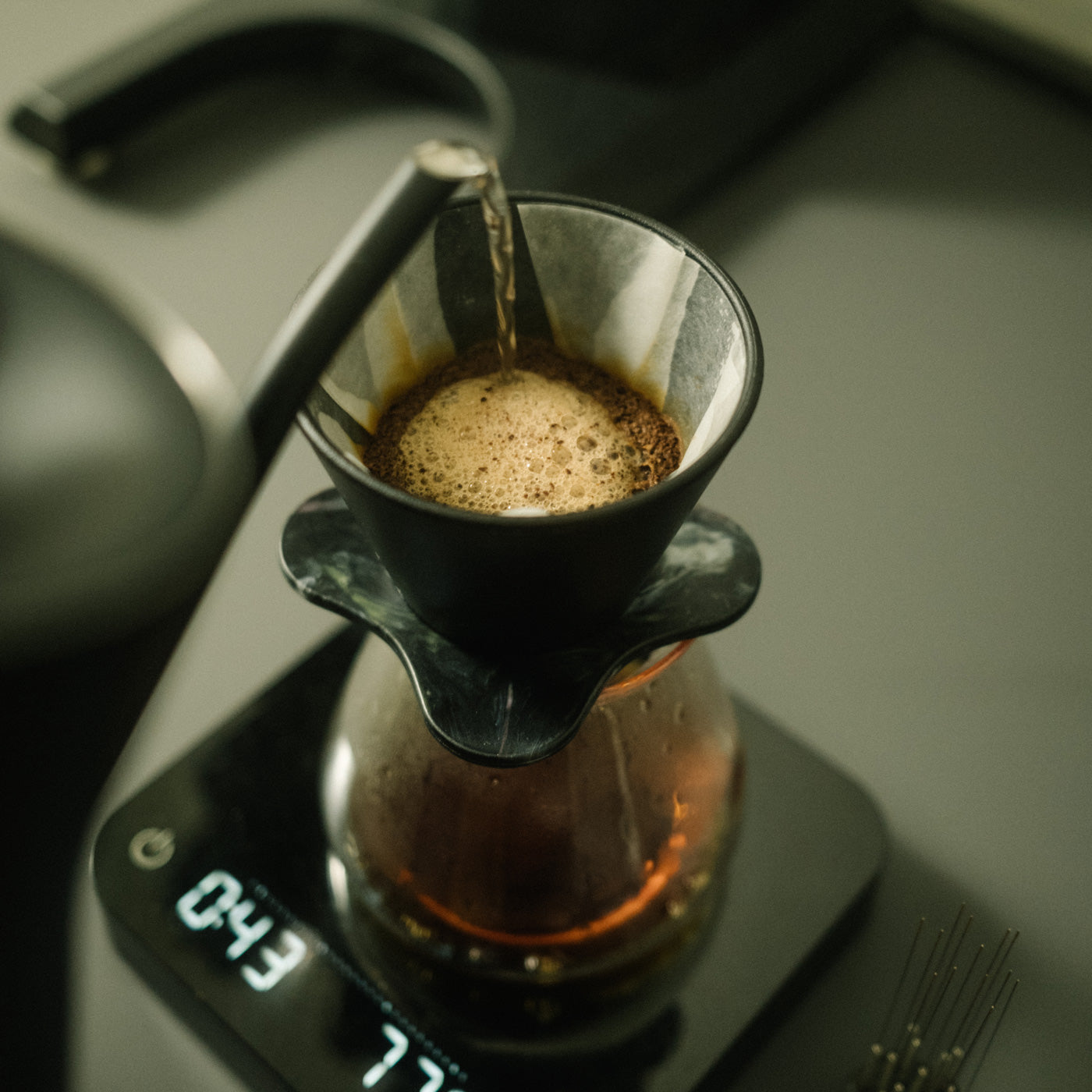 Kaffeeaufguss mit Handfilter