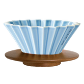 Origami-Dripper-M-matteblue-mit-Holz