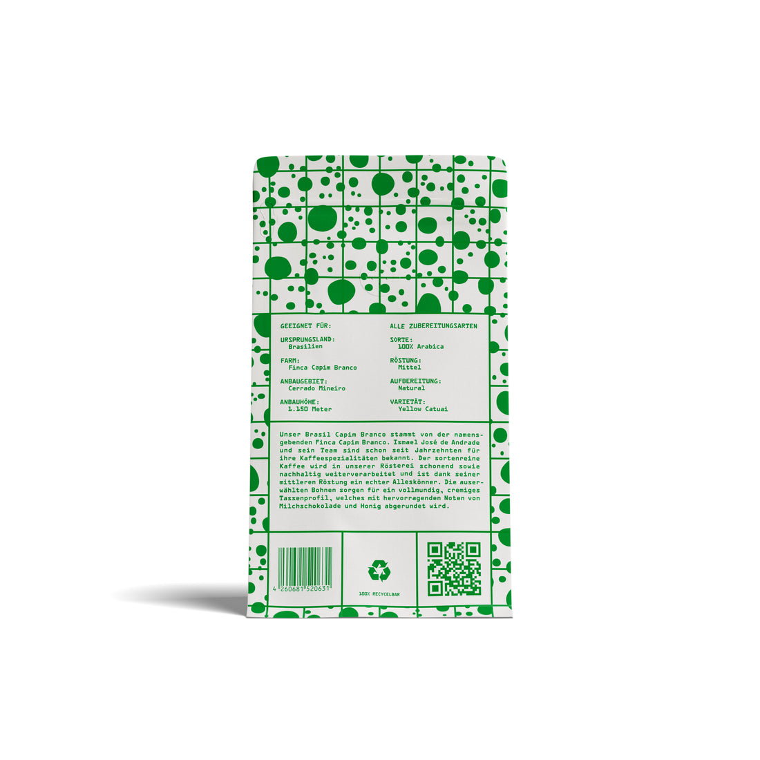 Rückseite Brasil Capim Branco Packung
