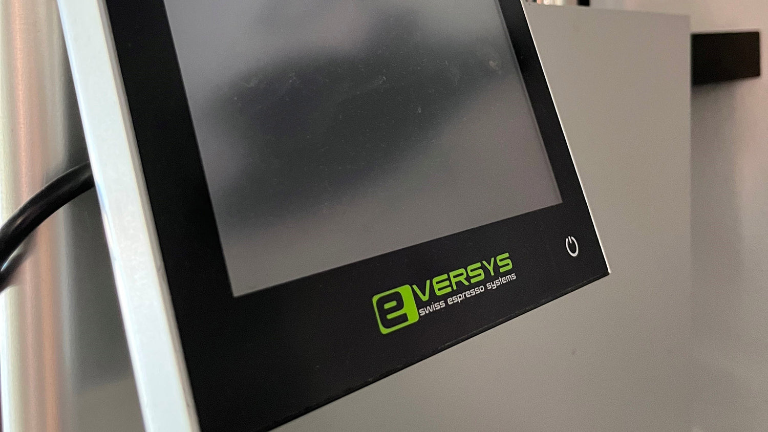 Bildschirm eines Eversys Vollautomaten