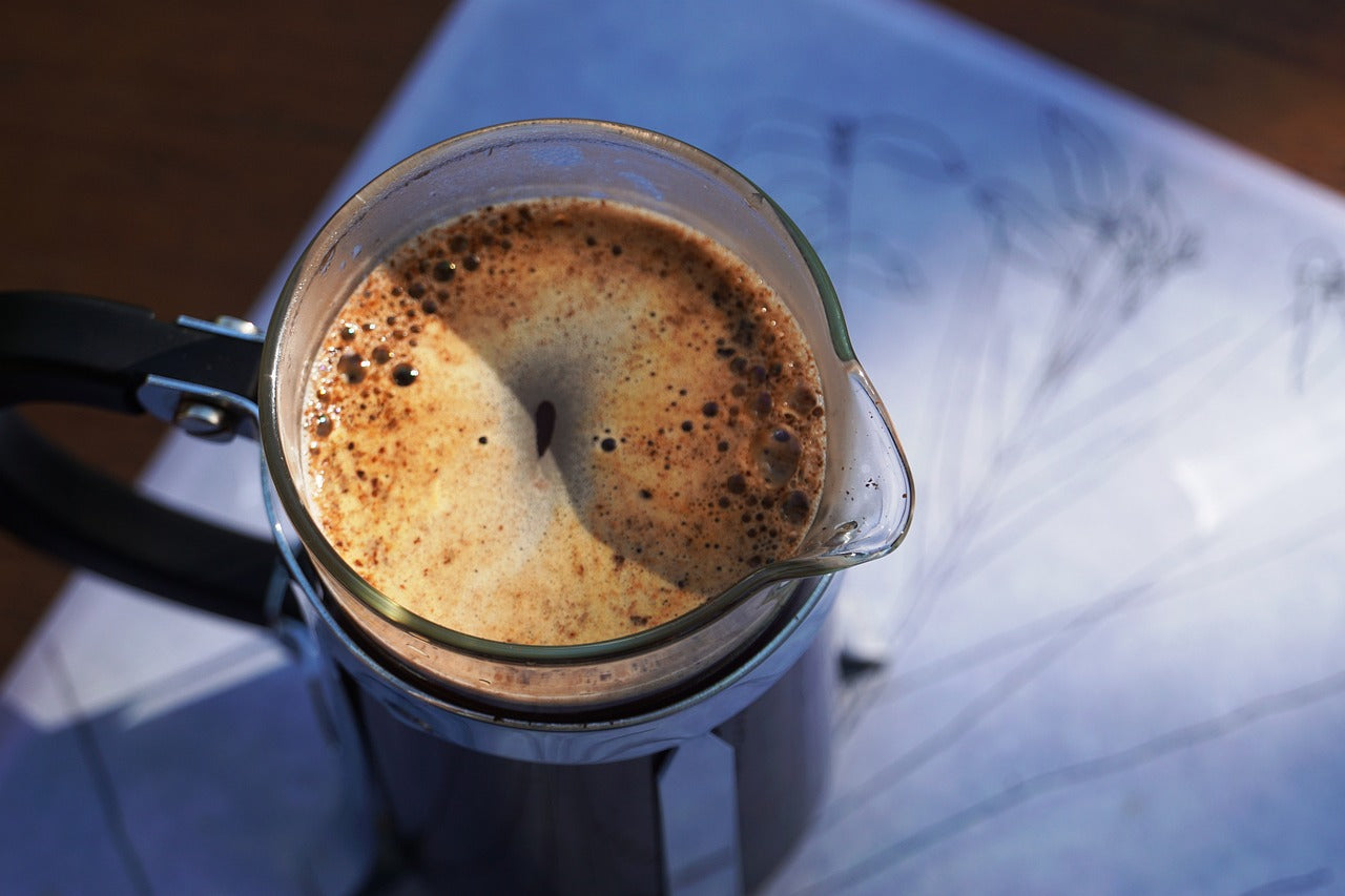 French Press von oben