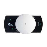 Waage mit LED-Display und runder Aluminium-Wägeplatte