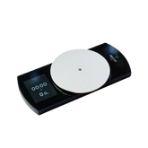 Waage mit LED-Display und runder Aluminium-Wägeplatte