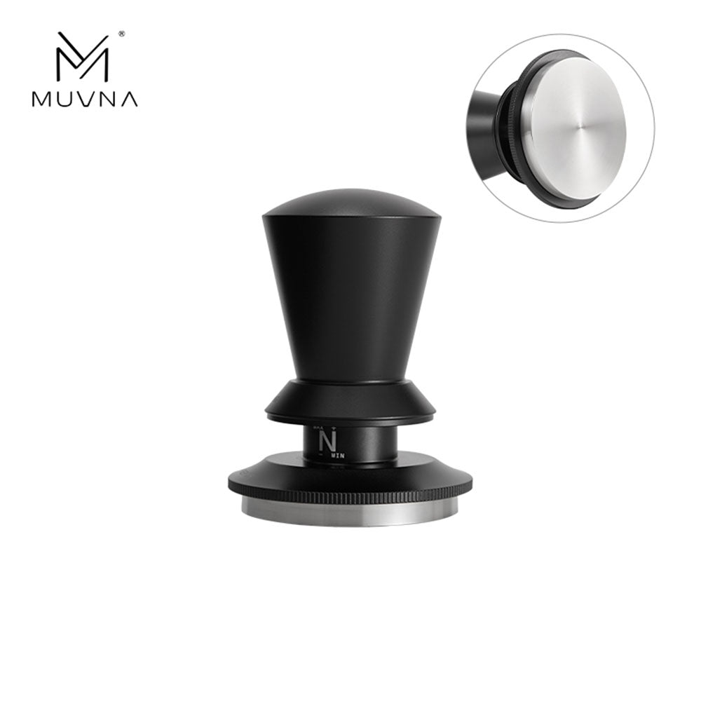 Muvna Adjustable Tamper Schwarz – 58 mm